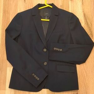 J. Crew Size 10 Women's Classic Fit Navy Blazer